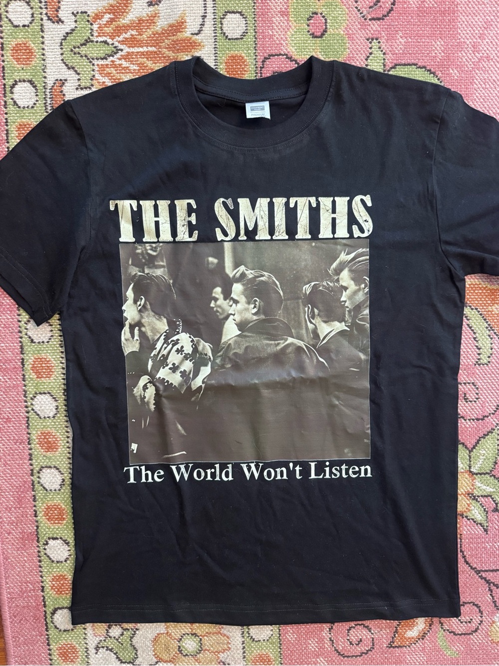 The Smiths "The World Won't Listen" Graphic Tee - Black